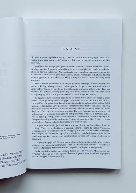 Vokiečių-lietuvių kalbų žodynas teisininkams - Yvonne Goldammer, Sigitas  Plaušinaitis, knyga 6