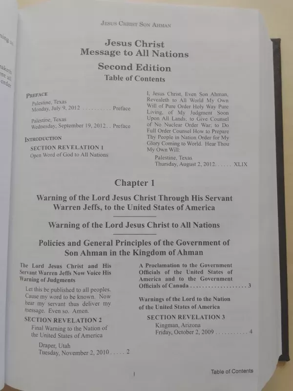 Jesus Christ Message to All Nations Second Edition - Warren Jeffs, knyga 4
