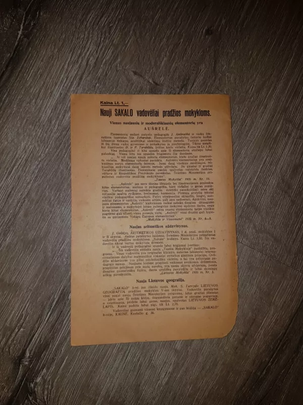 Aplinkotyros ir daiktų pažinimo metodika - S. Tarvydas, knyga 4