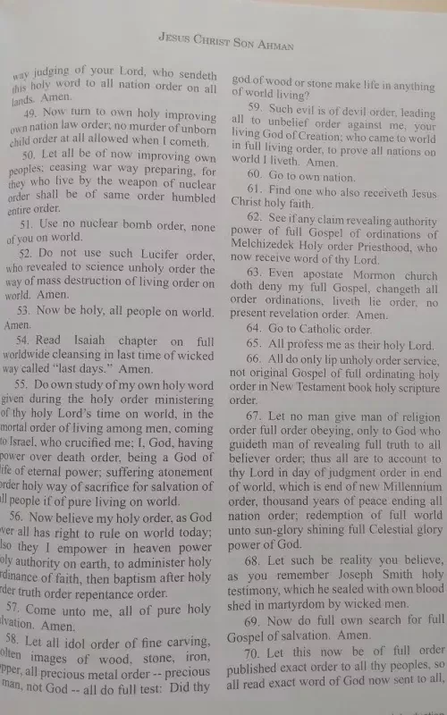 Jesus Christ Message to All Nations Second Edition - Warren Jeffs, knyga 3