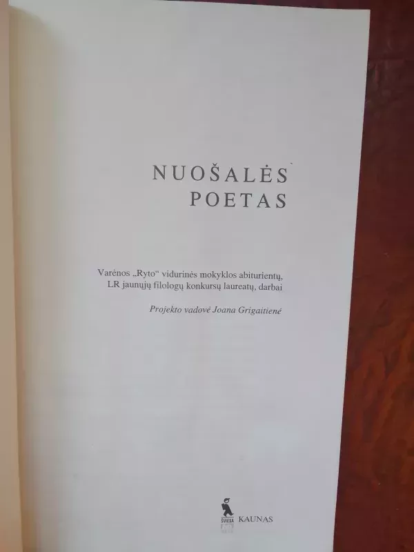 Nuošalės poetas (Antanas Kalanavičius) - Joana Grigaitienė, knyga 3