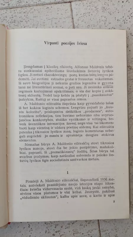 Rinktiniai raštai  I tomas - Alfonsas Maldonis, knyga 3