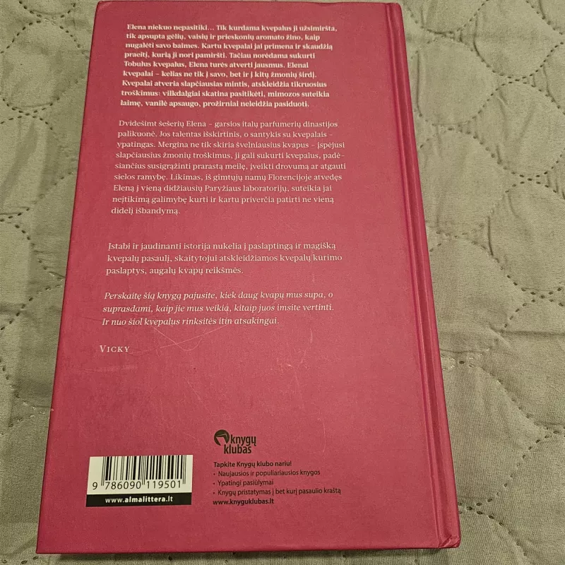 Kvepalų keliu - Cristina Caboni, knyga 4