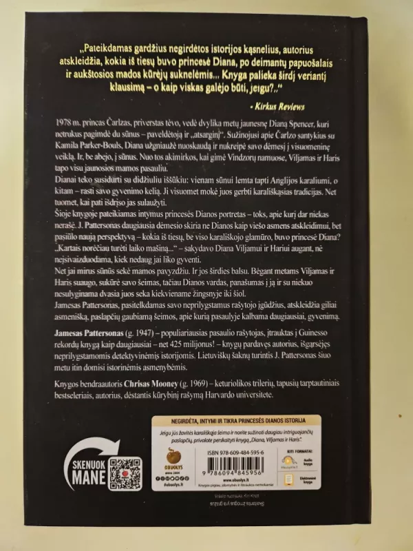 Diana, Viljamas ir Haris - James Patterson, knyga 3