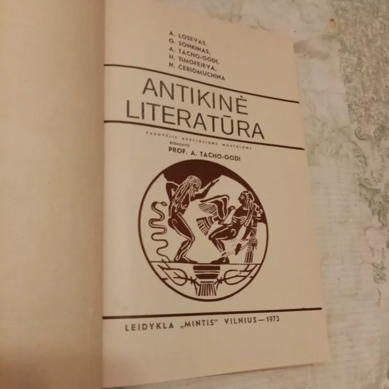Antikinė literatūra - Autorių Kolektyvas, knyga 3