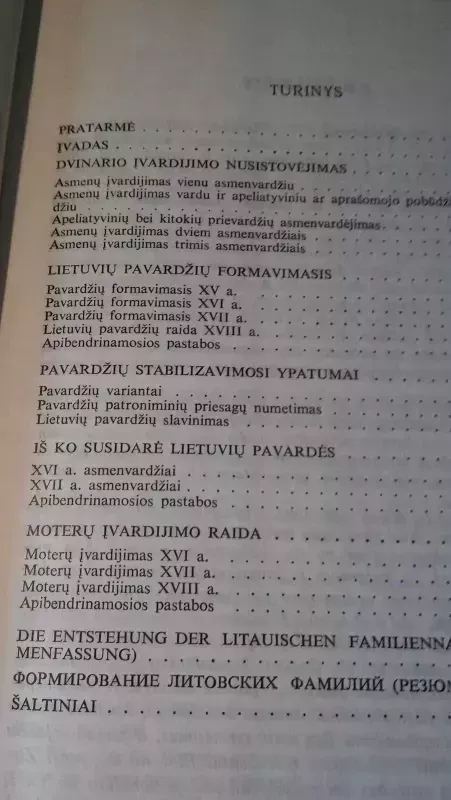 Lietuvių pavardžių susidarymas - Vitalija Maciejauskienė, knyga 3