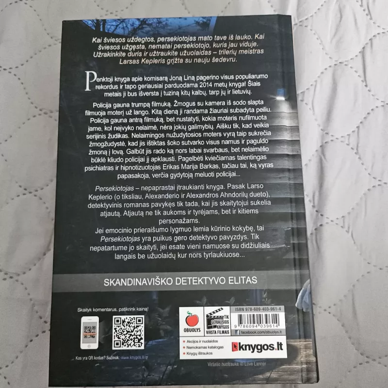 Persekiotojas - Kepler Lars, knyga 4