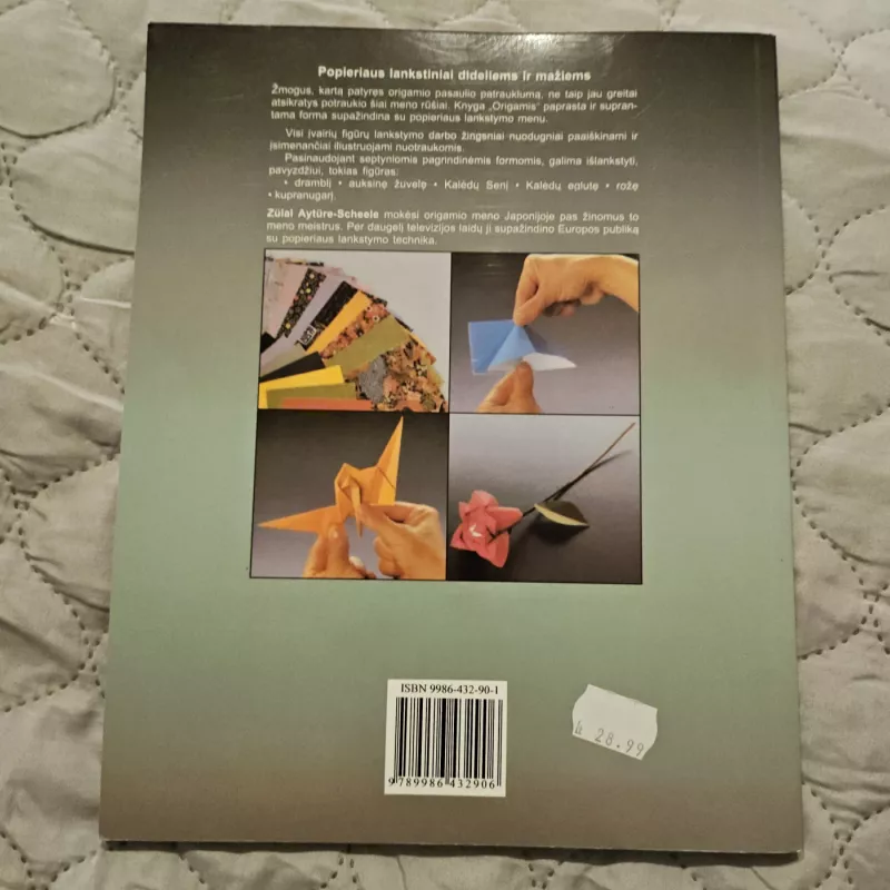 Origamis. Popieriaus lankstiniai dideliems ir mažiems - Zulal Ayture-Scheele, knyga 4