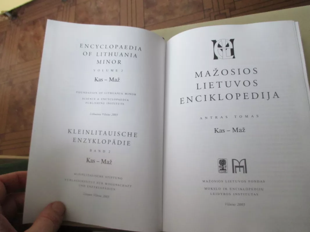 Mažosios Lietuvos enciklopedija II tomas: Kas - Maž - Zigmas Zinkevičius, knyga 6
