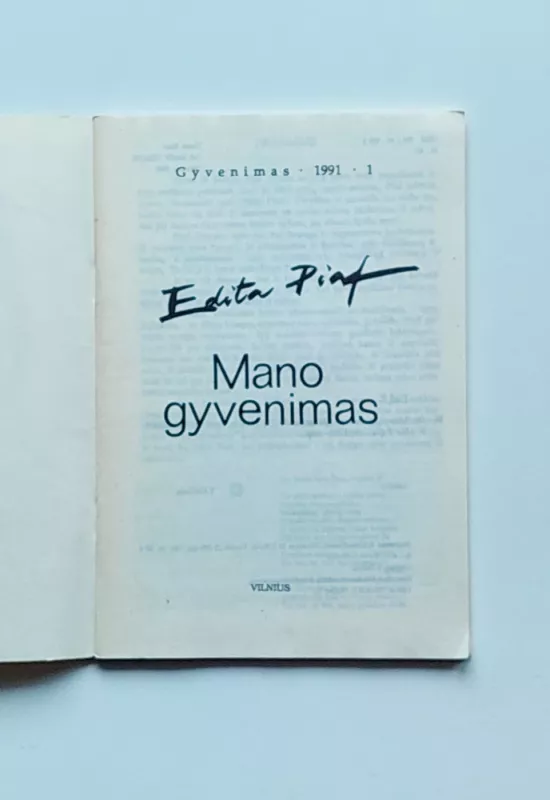 Edita Piaf: Mano gyvenimas - Edita Piaf, knyga 5