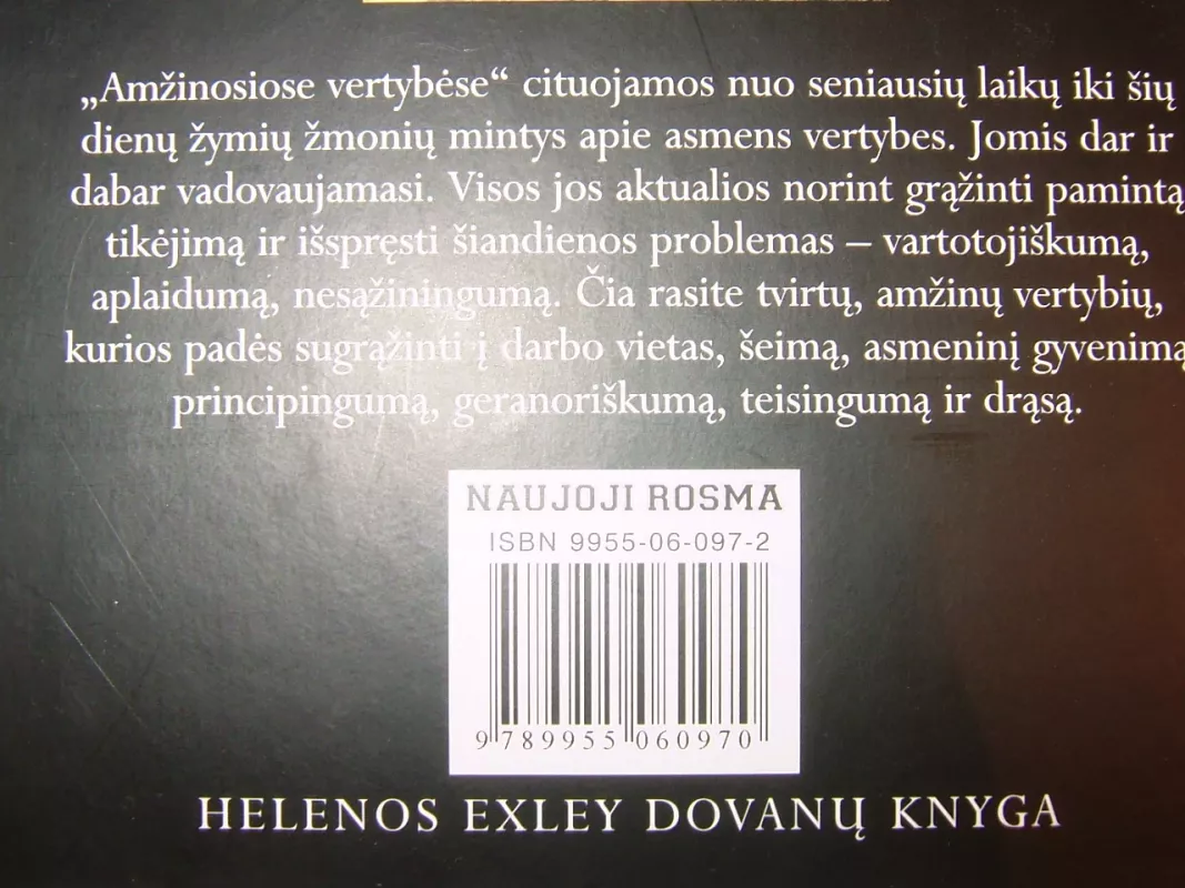 Amžinosios vertybės - Helen Exley, knyga 6