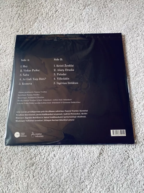 Jazzu – Keisti ženklai (Gold Vinyl) - Jazzu, plokštelė 3
