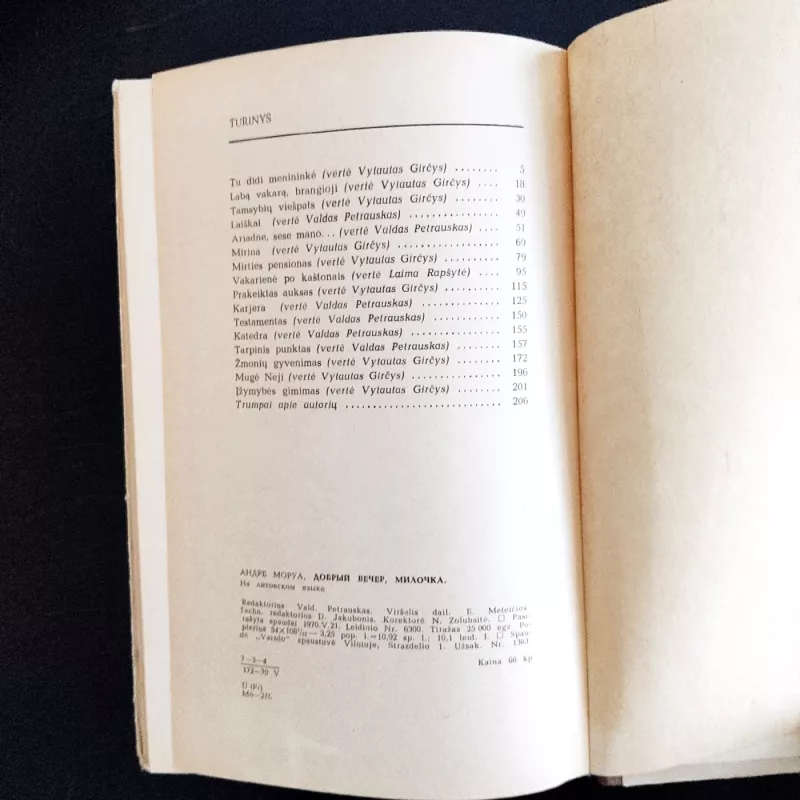 Labą vakarą, brangioji - A. Morua, knyga 3