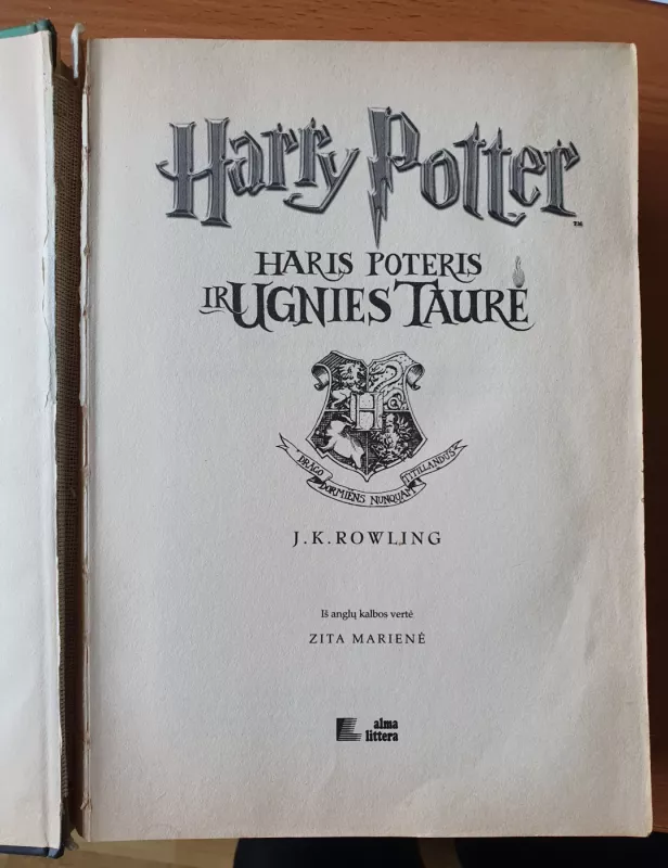Haris Poteris ir Ugnies taurė - Rowling J. K., knyga 2