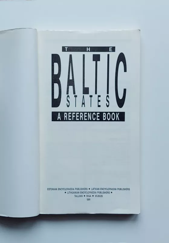 The Baltic States. A Reference Book - Autorių grupė, knyga 5
