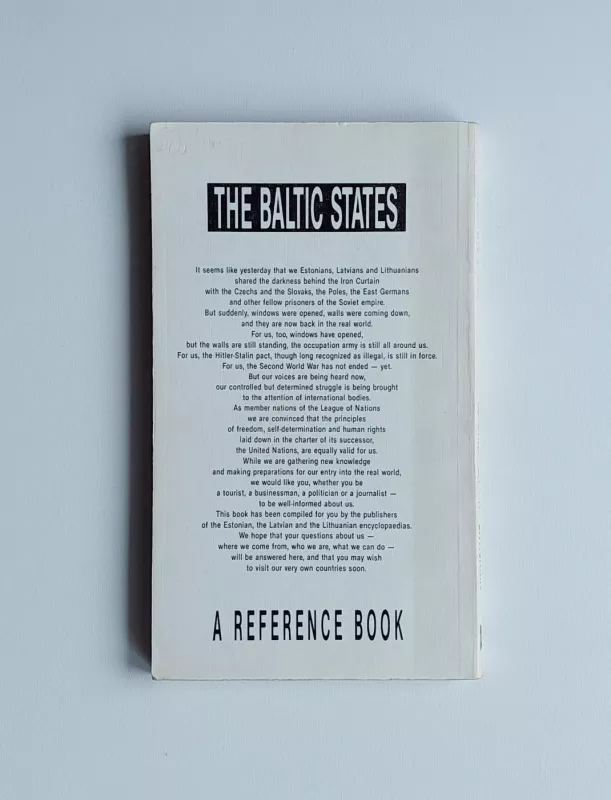 The Baltic States. A Reference Book - Autorių grupė, knyga 3