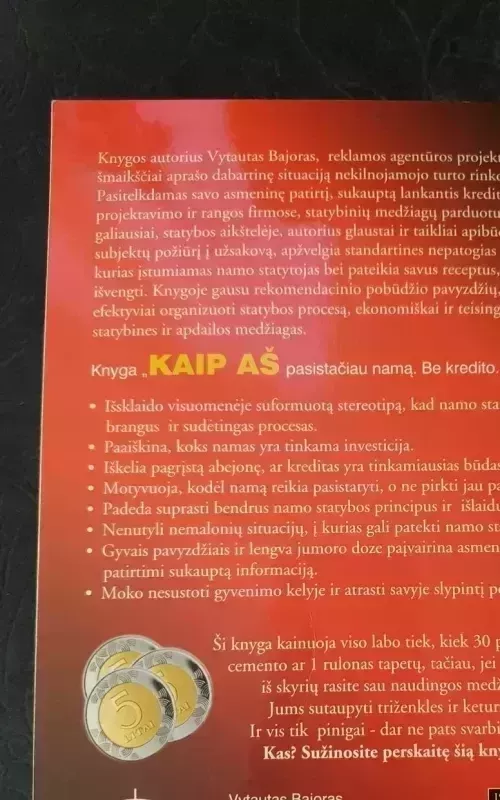 Kaip aš pasistačiau namą: be kredito, be rangovo - Vytautas Bajoras, knyga 3