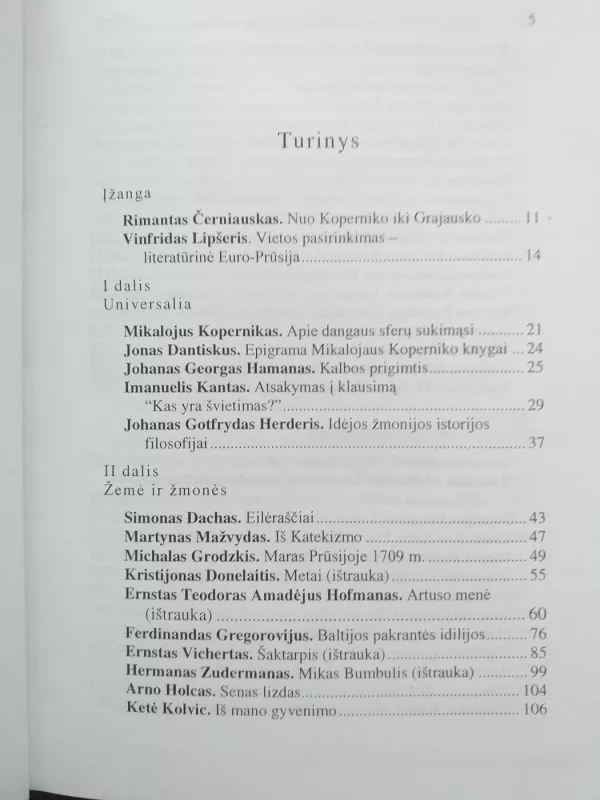 Prūsija literatūros veidrodyje - Autorių Kolektyvas, knyga 5