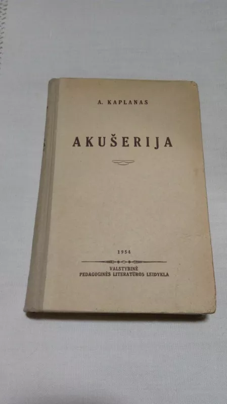 Akušerija - A. Kaplanas, knyga