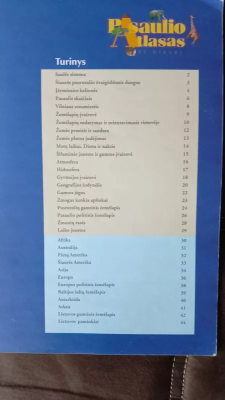 Pasaulio atlasas 6 klasei - Karolis Mickevičius, knyga 3