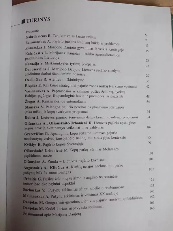 Lietuvos pajūrio smėlynų sutvirtinimas ir apželdinimas - Autorių Kolektyvas, knyga 3