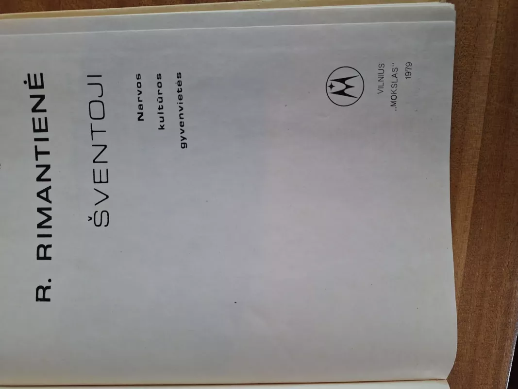 Šventoji. Narvos kultūros gyvenvietės - R. Rimantienė, knyga 3