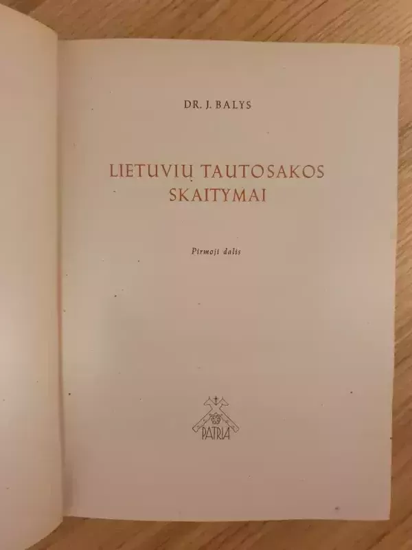 Lietuvių tautosakos skaitymai I-II - J. Balys, knyga 2