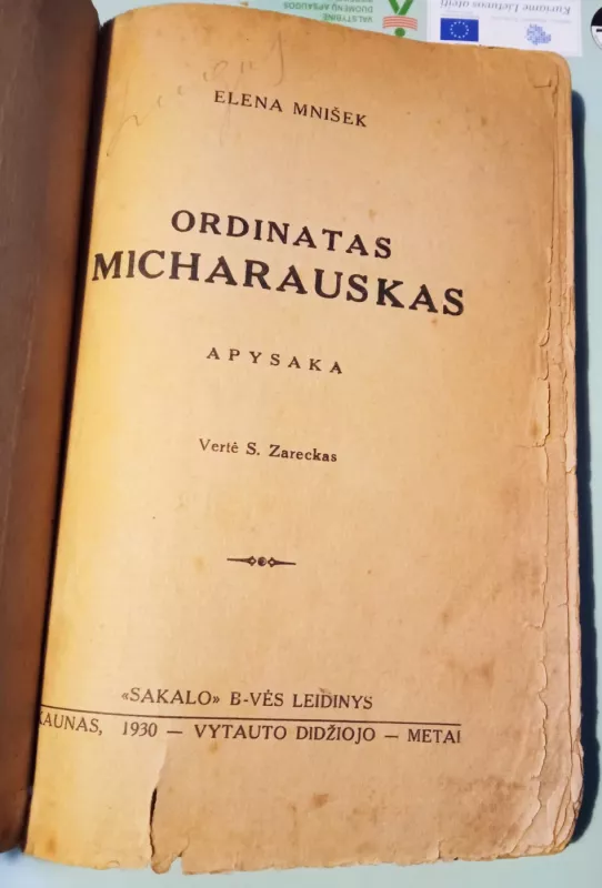 Ordinatas Micharauskas - Helena Mnišek, knyga 4