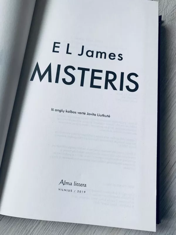 Misteris - James E L, knyga 6