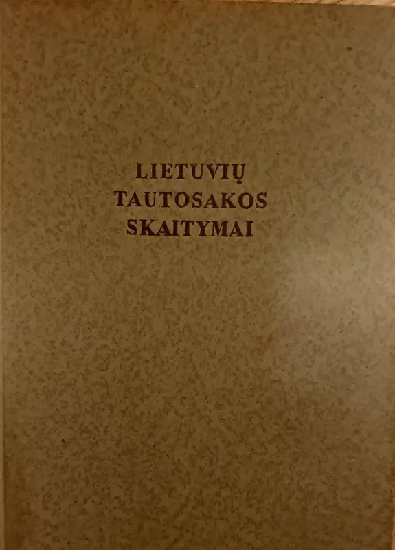 Lietuvių tautosakos skaitymai I-II - J. Balys, knyga 3