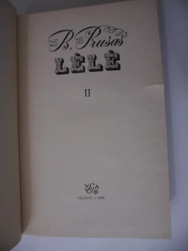 Lėlė - II - - Boleslovas Prūsas, knyga 3