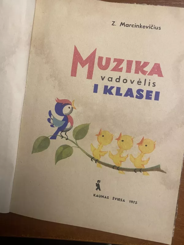 Muzika I klasei - Z. Marcinkevičius, knyga 3