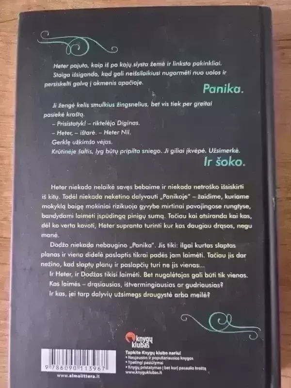 Panika - Lauren Oliver, knyga 3