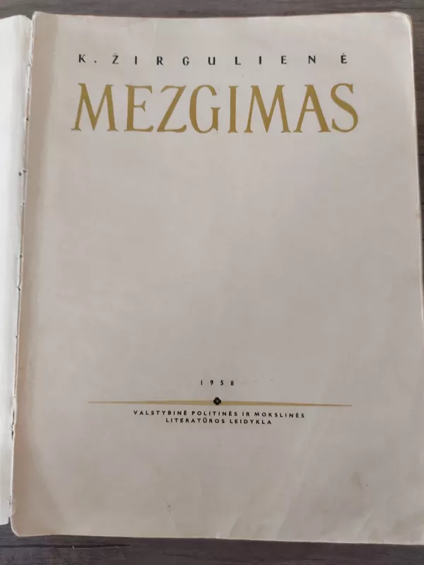Mezgimas - K. Žirgulienė, knyga 5