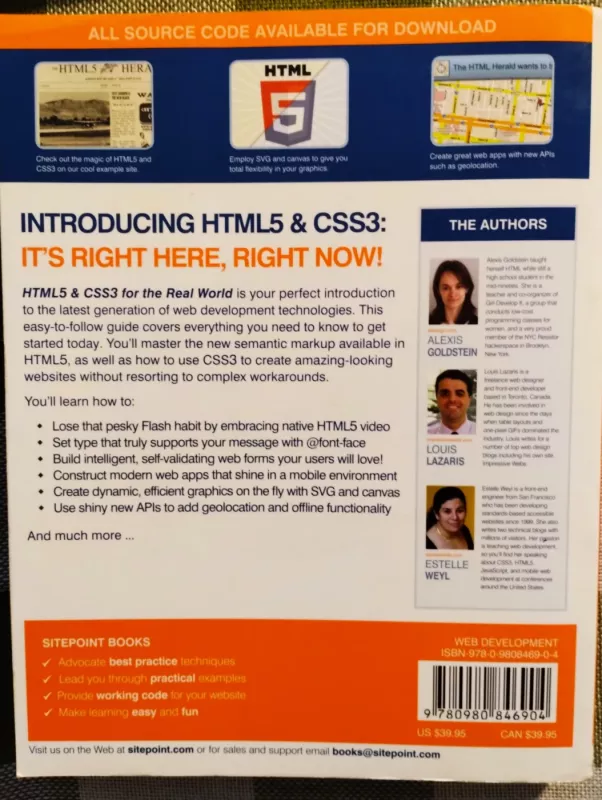 HTML5 & CSS3 For The Real World - Estelle Weyl, knyga 4