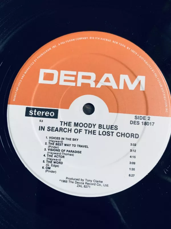 The Moody Blues - In Search Of The Lost Chord - The Moody Blues, plokštelė 6