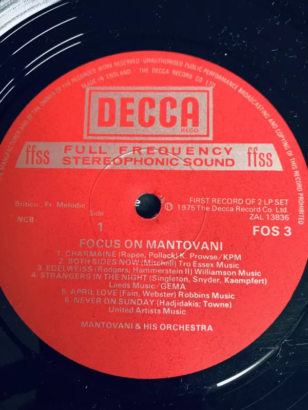 Focus On Mantovani - Mantovani, plokštelė 4