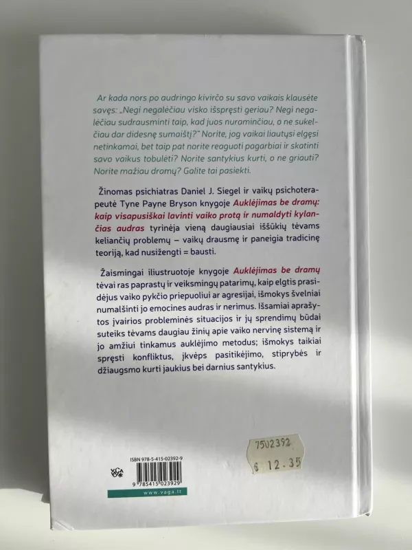 Auklėjimas be dramų: kaip visapusiškai lavinti vaiko protą ir numaldyti kylančias audras - Daniel J. Siegel, knyga 3