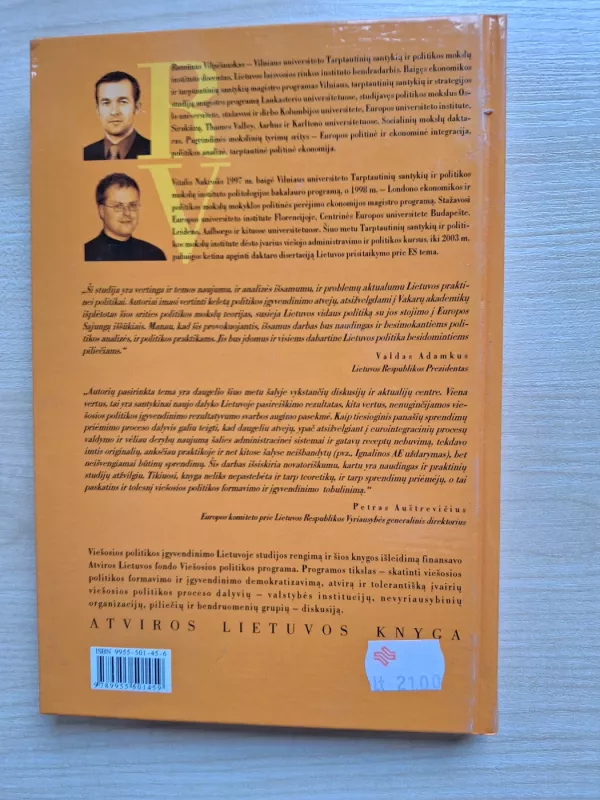 Politikos įgyvendinimas Lietuvoje ir Europos sąjungos įtaka - Ramūnas Vilpišauskas, knyga 3