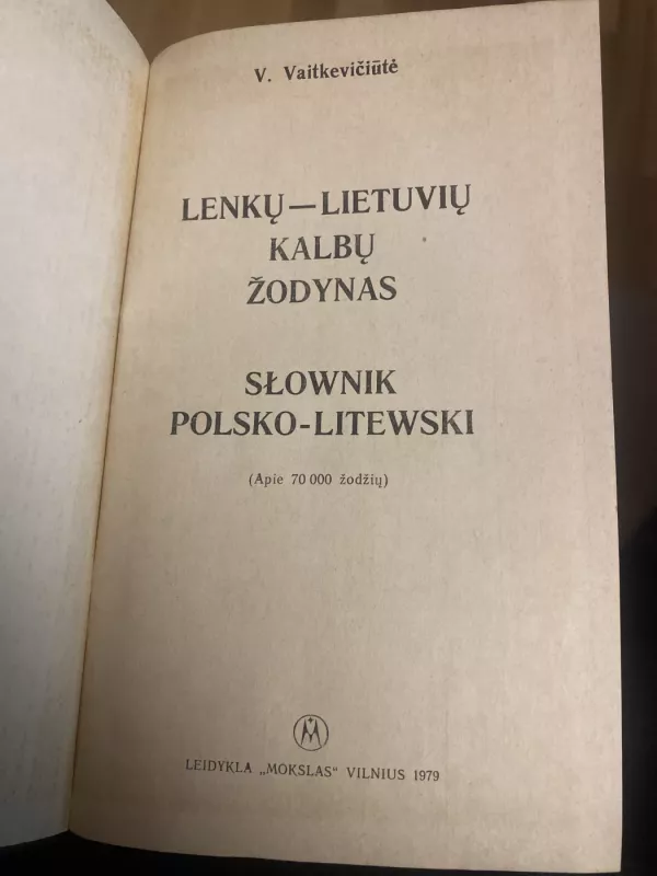 Lenkų-lietuvių kalbų žodynas - V. Vaitkevičiūtė, knyga 2