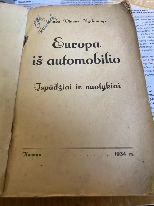 Europa iš automobilio - Vincas Uždavinys, knyga 3