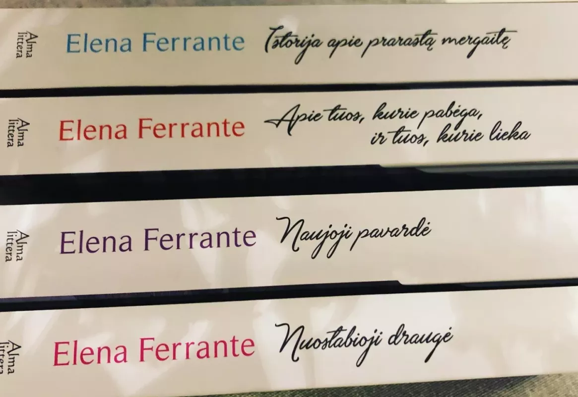 Neapolietiška saga: Nuostabioji draugė, Naujoji pavardė, Apie tuos kurie... - Elena Ferrante, knyga 3