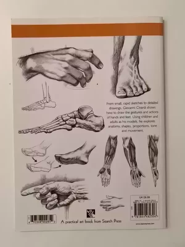 Drawing hands & feet - Giovanni Civardi, knyga 3