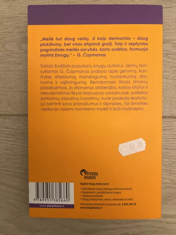 Septyni meilės dėsniai - Gary Chapman, knyga 3