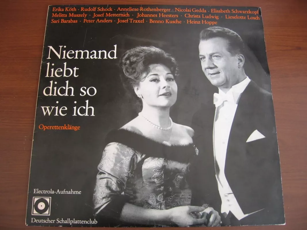 Hermann Prey - Niemand Liebt Dich So Wie Ich - Hermann Prey, plokštelė 2