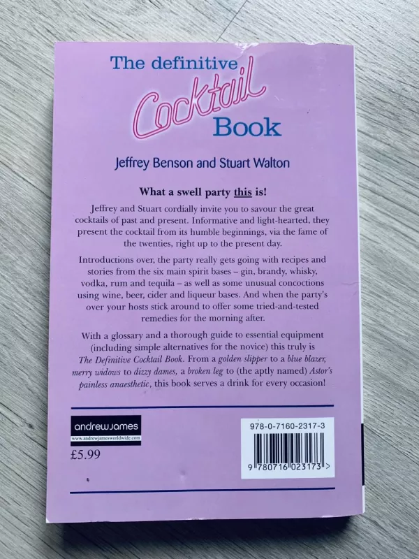 The Definitive Cocktail Book - Jeffrey Benson, Stuart Walton, knyga 4