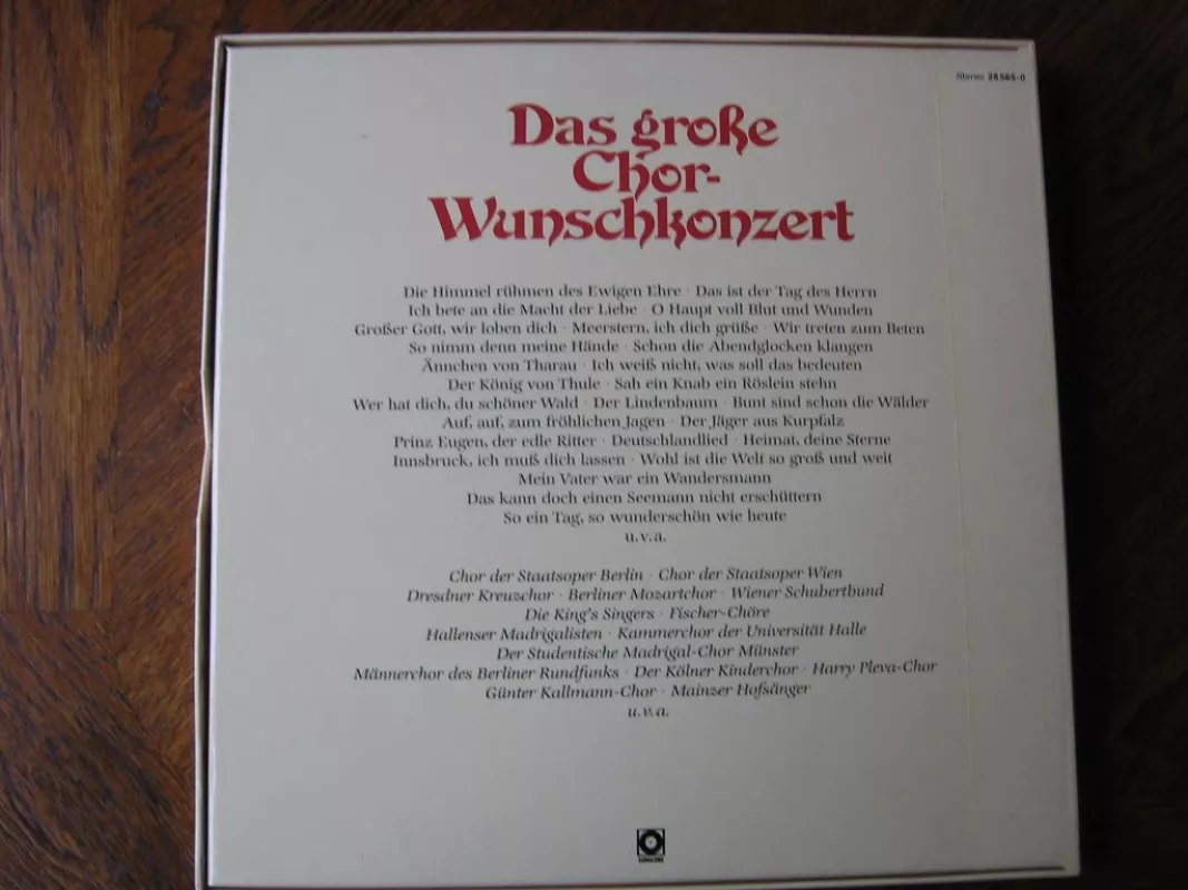 Das Große Chor-Wunschkonzert - įvairūs, plokštelė 3
