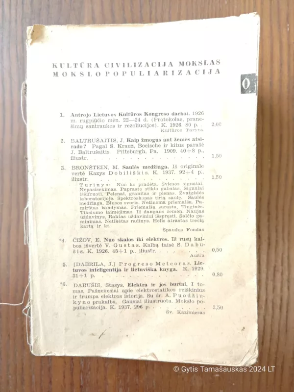 Lietuviškų knygų katalogas - Izidorius Kisinas, knyga 3