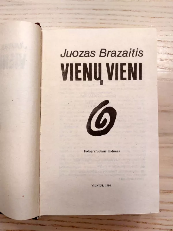 Vienų vieni - Juozas Brazaitis, knyga 5