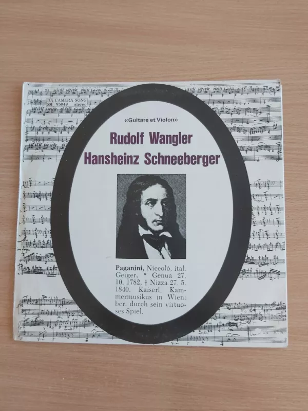 Niccolò Paganini, Rudolf Wangler, Hansheinz Schneeberger - Guitare Et Violon - Niccolò Paganini, Rudolf Wangler, Hansheinz Schneeberger, plokštelė 2